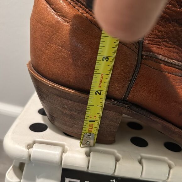 Dexter Women Boots Western Cowboy Sz 8.5 Cognac Brown Mid Calf Unisex Men 6 - Picture 9 of 11